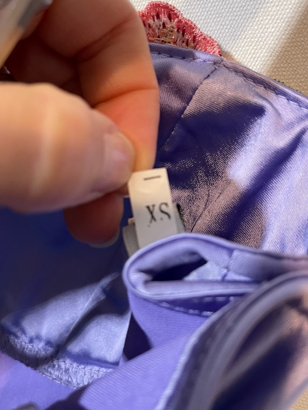 Lilac Floral-Trim Maxi Slip Dress - Picture 12 of 14